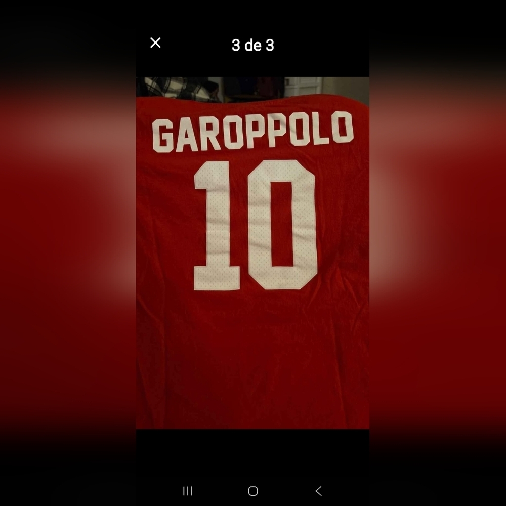 Fanatics Red NFL Pro Line T-Shirt B1 - Picture 3 of 3